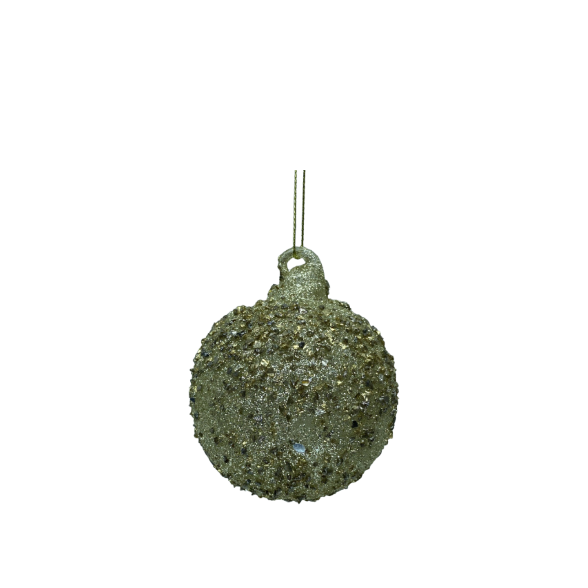 Glaskugle glitter 4 stk